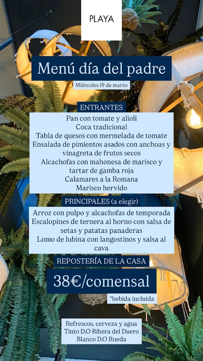 Menu Restaurante Playa-3